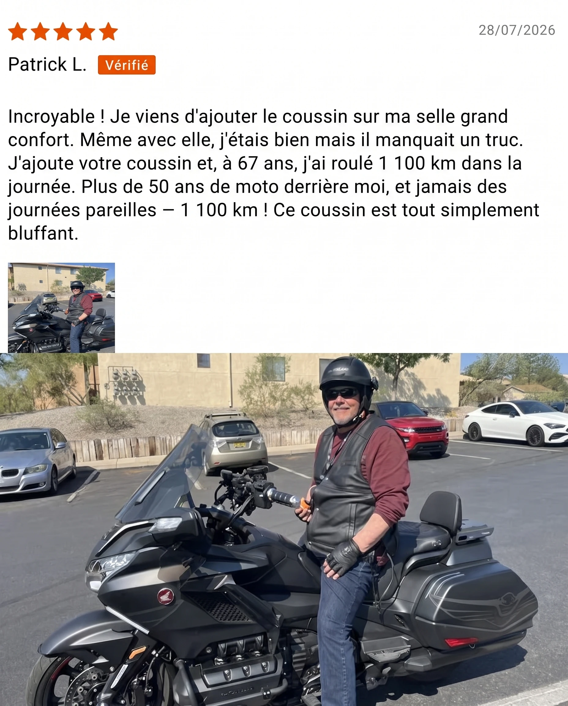 Avis client vérifié