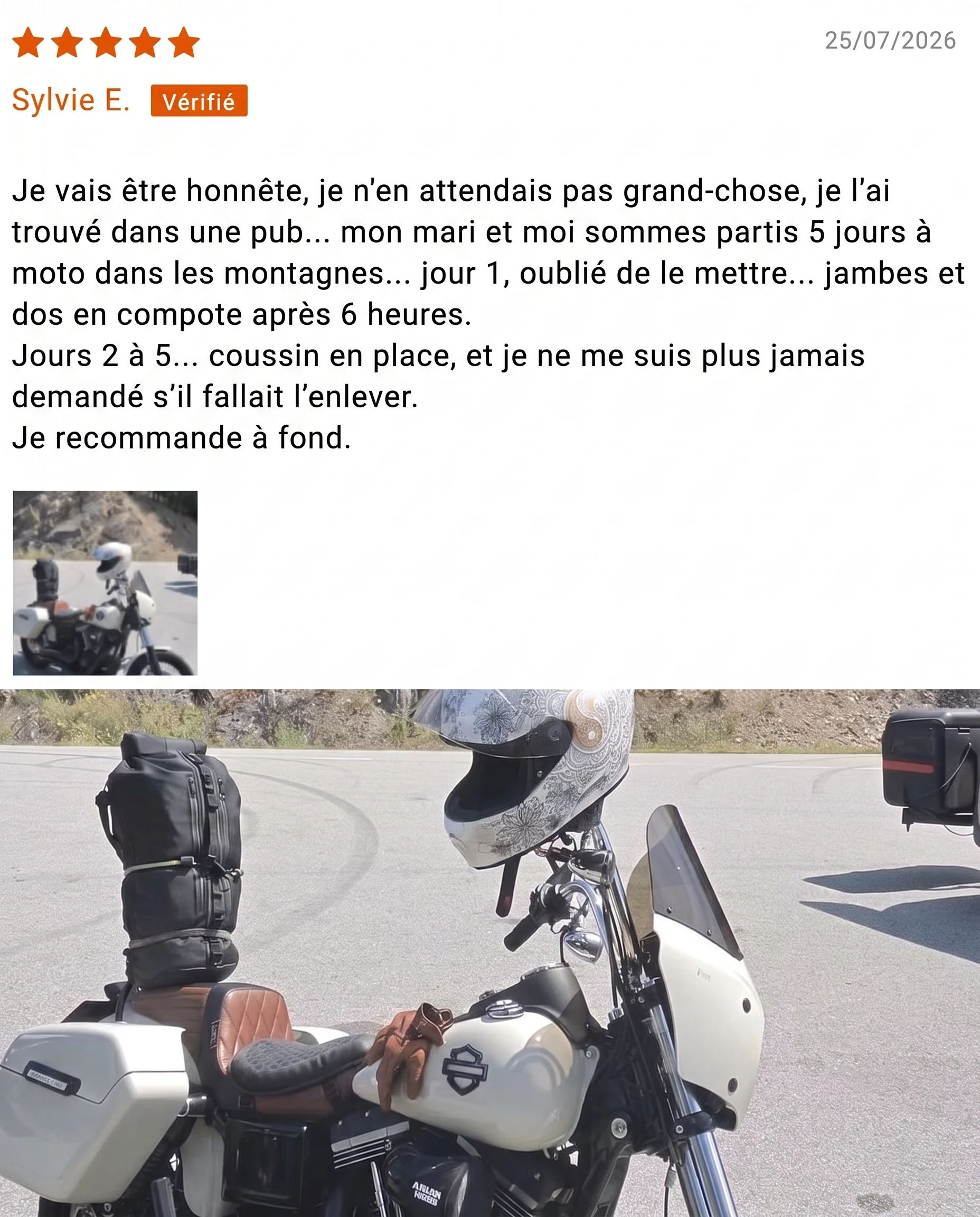 Avis client vérifié