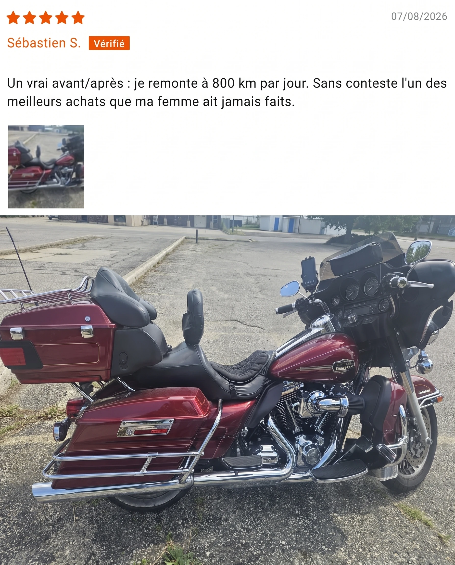 Avis client vérifié