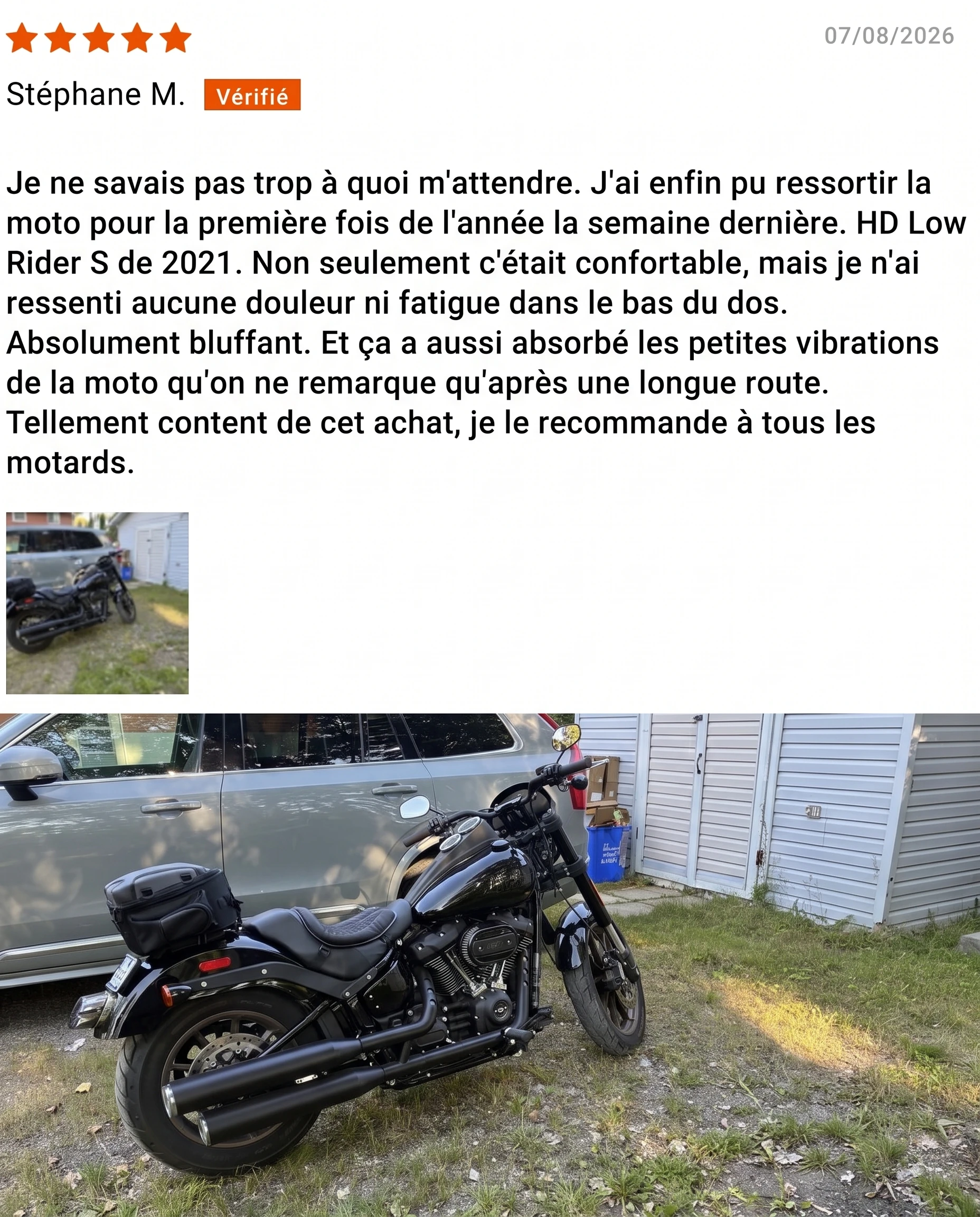 Avis client vérifié