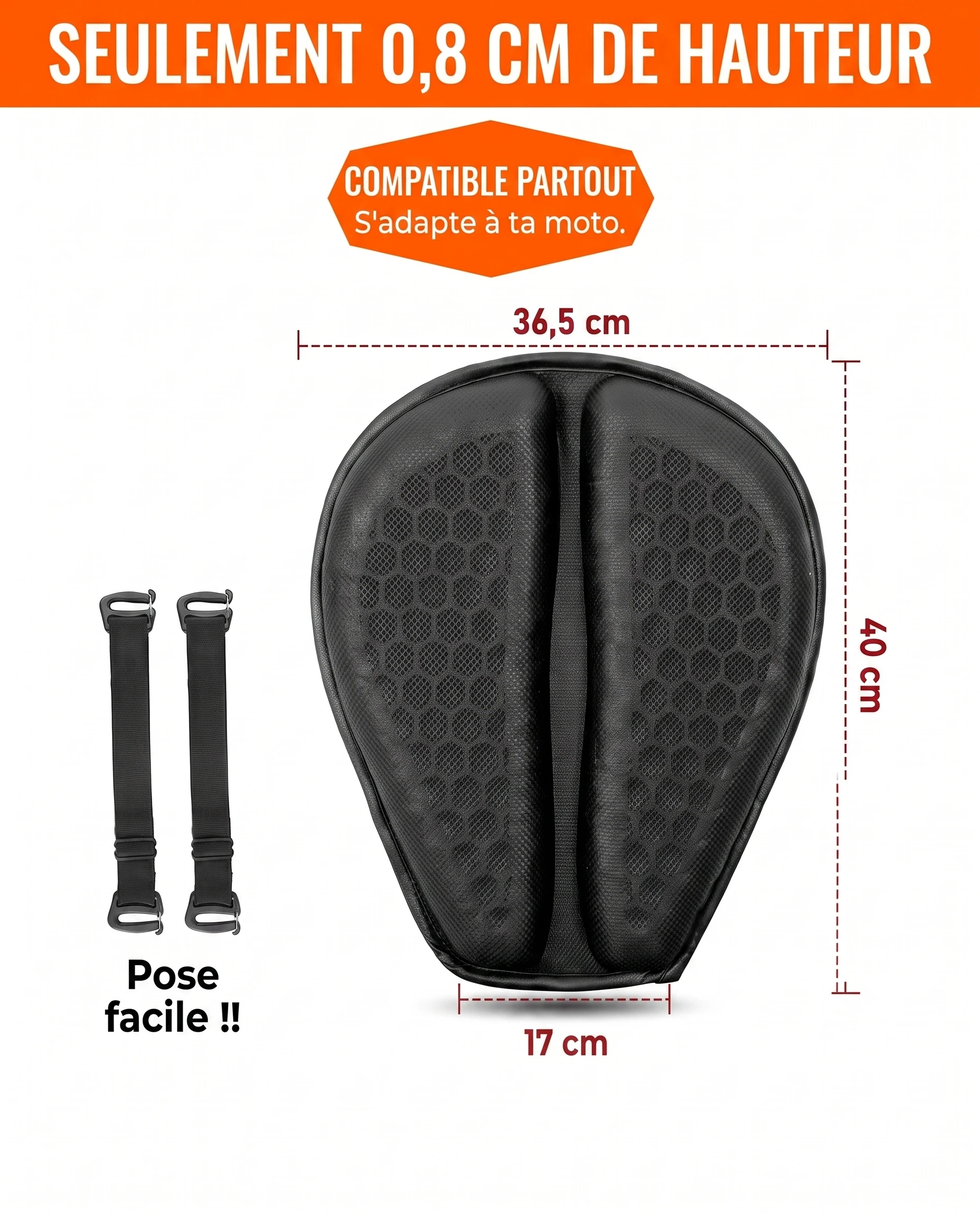 Dimensions du coussin